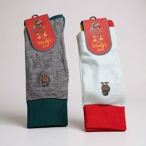 NWT Woodys Socks Bundle of Men's Striped Dress Socks Gifts Stocking Stuffer Golf